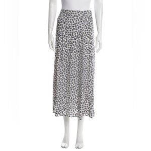 Japna Black and White Floral Maxi Skirt